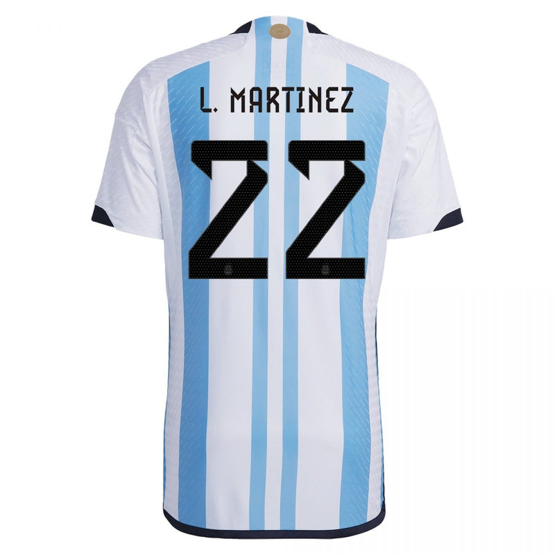 Lautaro Martínez Argentina 22/23 Authentic I Home Jersey