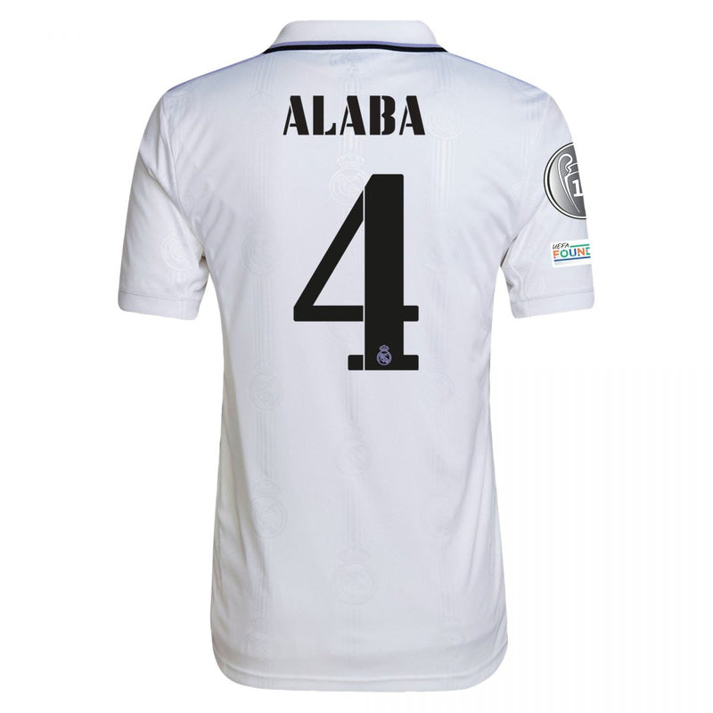 David Alaba Real Madrid 22/23 UCL I Home Jersey