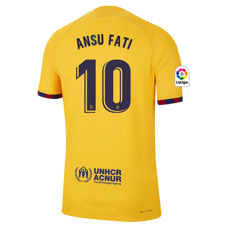 Ansu Fati Barcelona 22/23 Authentic Senyera IV Fourth Jersey