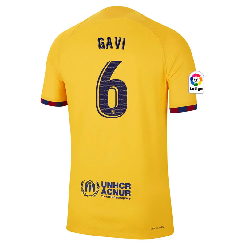 Gavi Barcelona 22/23 Authentic Senyera IV Fourth Jersey