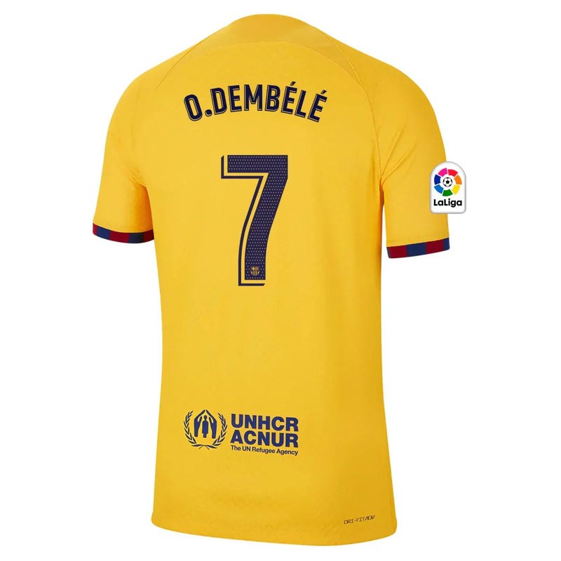 Ousmane Dembélé Barcelona 22/23 Authentic Senyera IV Fourth Jersey