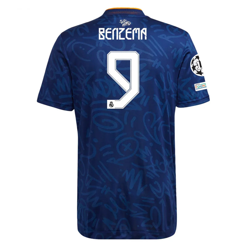 Karim Benzema Real Madrid 21/22 Authentic II Away Jersey