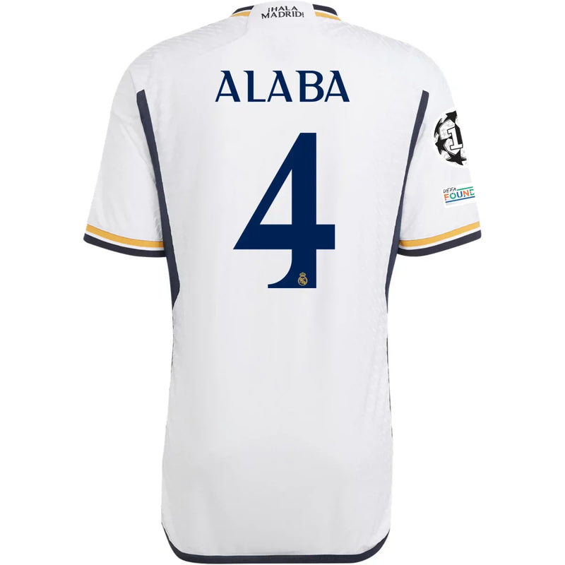 David Alaba Real Madrid 23/24 Authentic I Home Jersey