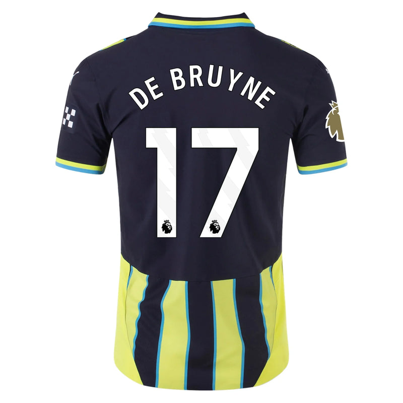 Kevin De Bruyne Manchester City 24/25 Away Jersey Authentic