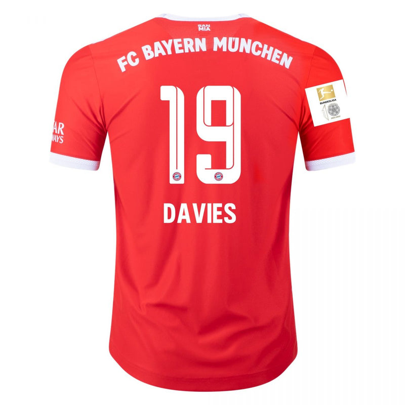 Alphonso Davies Bayern Munich 22/23 Authentic I Home Jersey