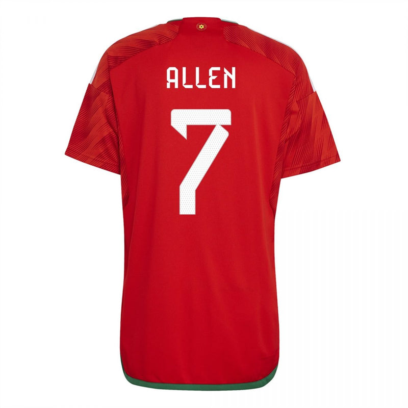 Joe Allen Wales 22/23 I Home Jersey