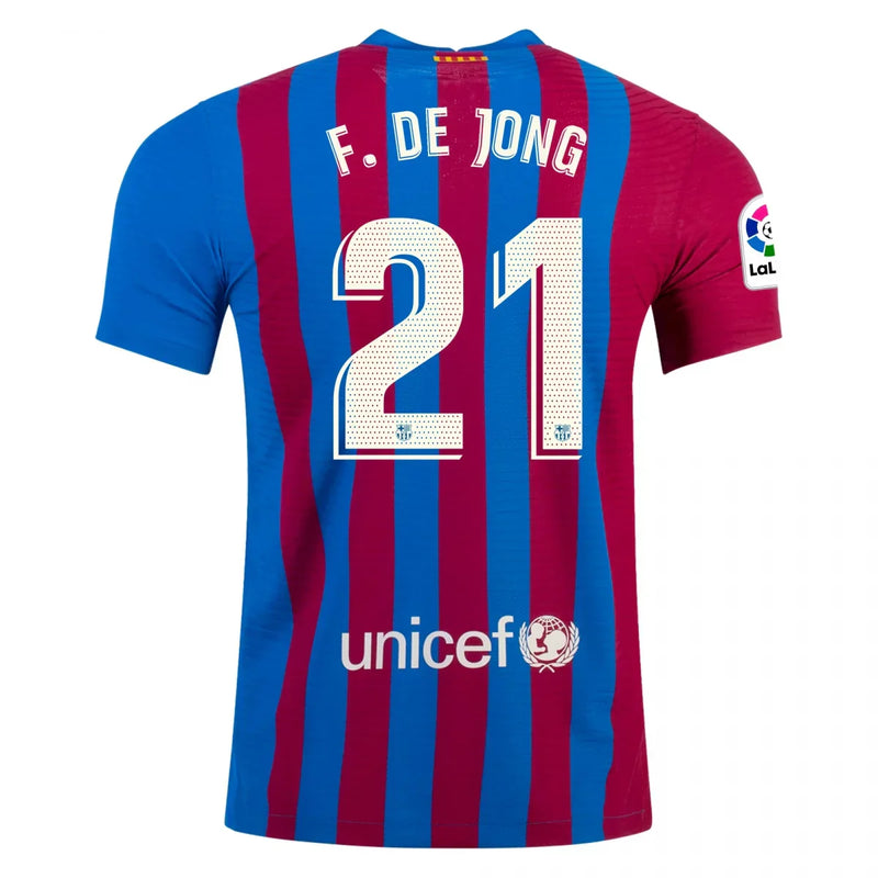 Frenkie de Jong Barcelona 21/22 Authentic I Home Jersey