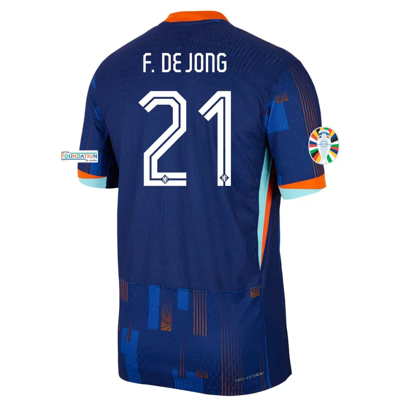 Frenkie de Jong Netherlands 24/25 Authentic II Away Jersey